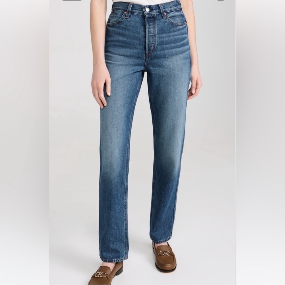 Alex Mill Carla High Rise Straight Jean in Vintage Dark Indigo - new with tags